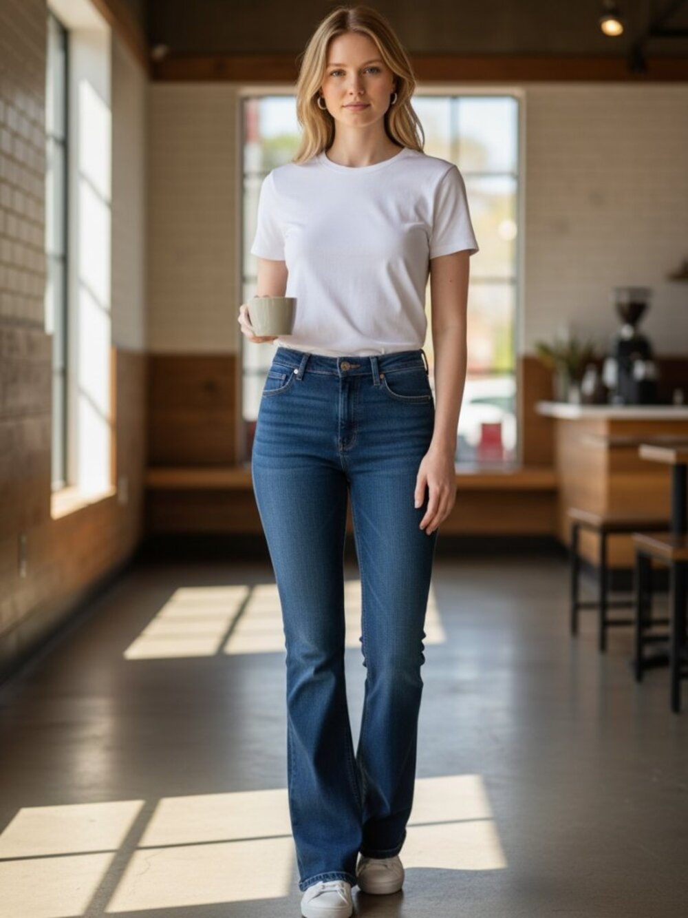 Citizens of Humanity Demy Crop Flare Jeans GLEAMS Organic Premium Vintage Wash